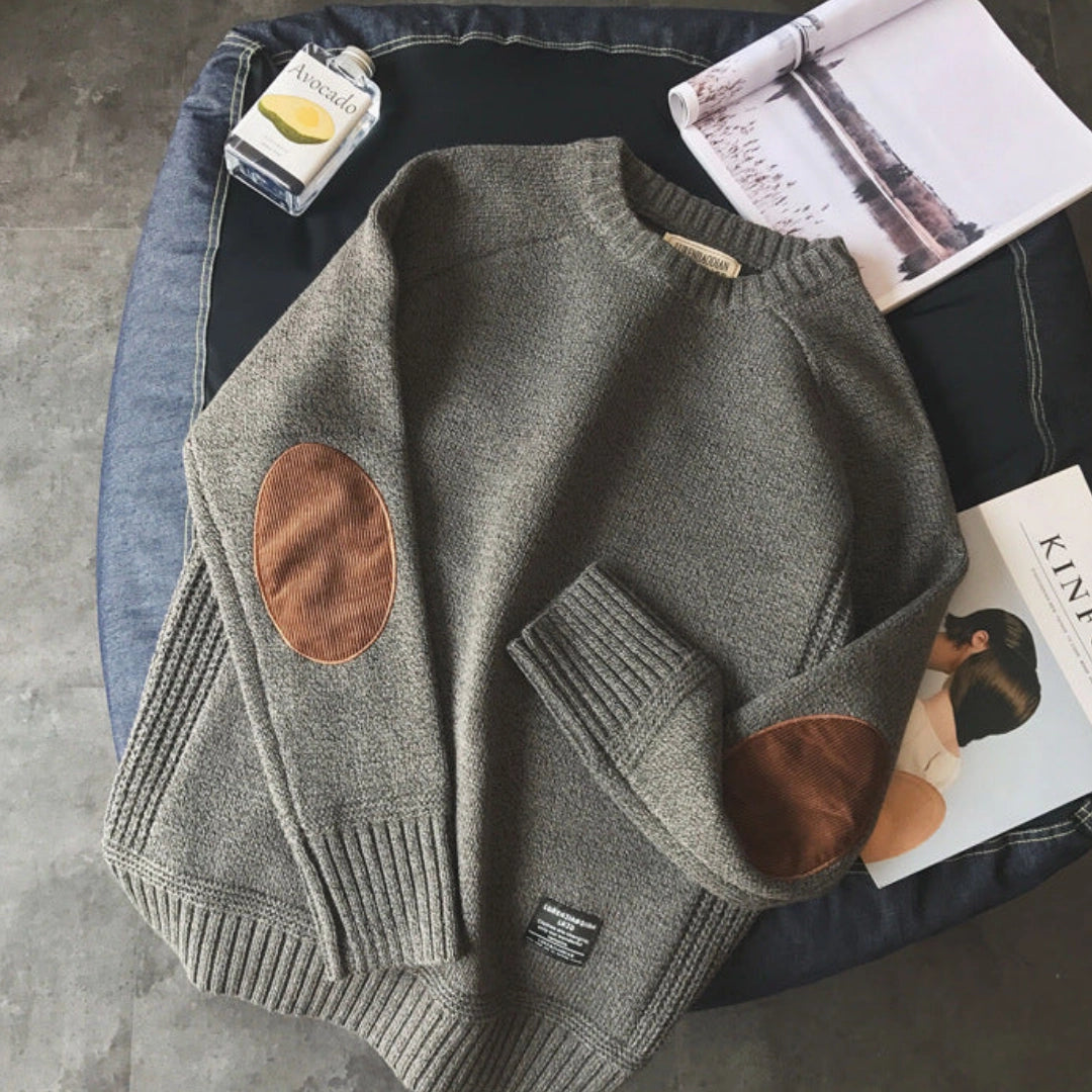 Eldham – Classic Elbow Patch Sweater