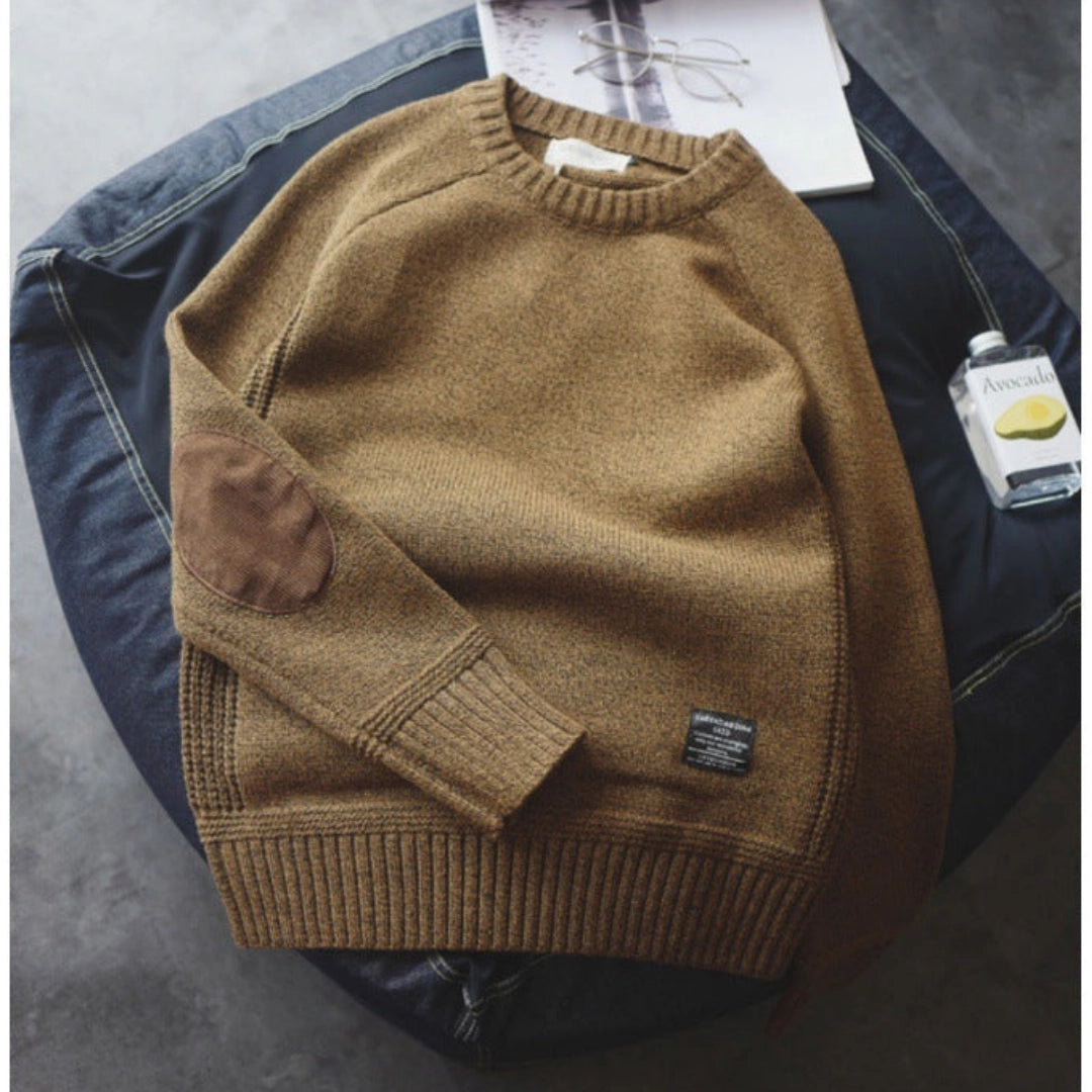 Eldham – Classic Elbow Patch Sweater