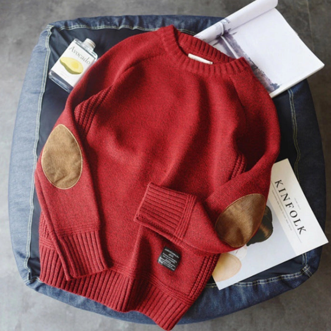 Eldham – Classic Elbow Patch Sweater