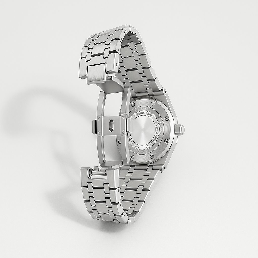 Elegant 41mm men's wristwatch with stainless steel case