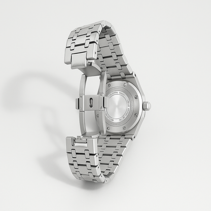 Elegant 41mm men's wristwatch with stainless steel case
