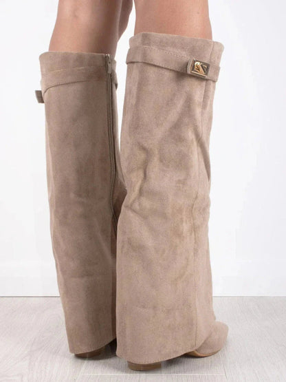 Becka | Suede Knee High Boots Women