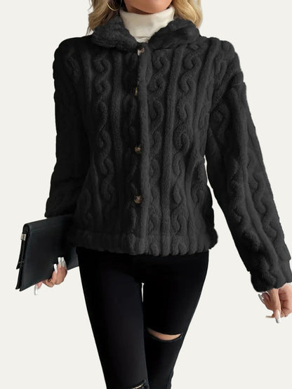 Women’s Textured Fleece Cardigan
