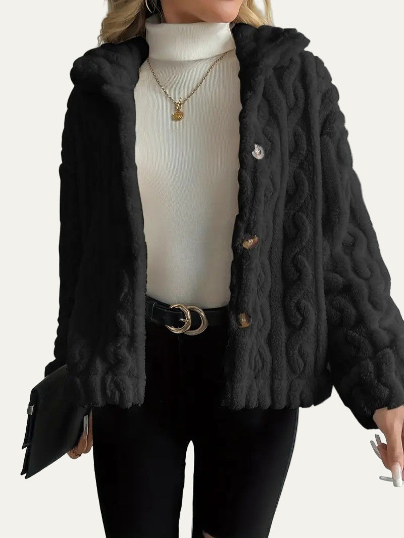 Women’s Textured Fleece Cardigan