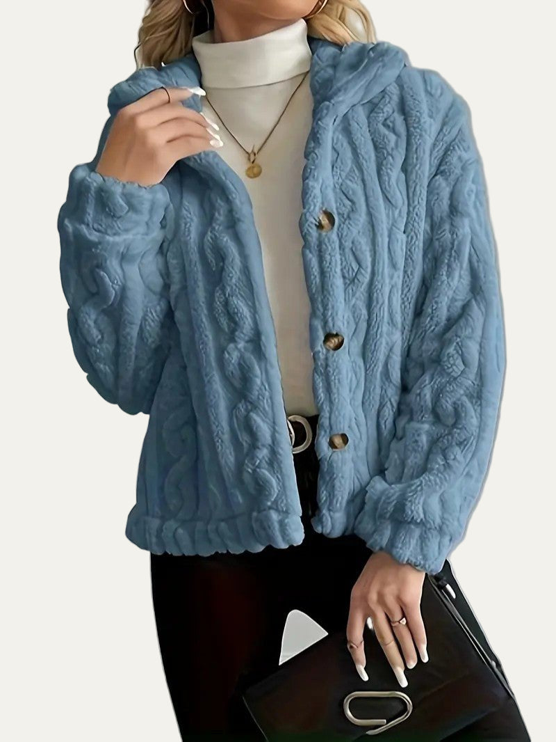 Women’s Textured Fleece Cardigan