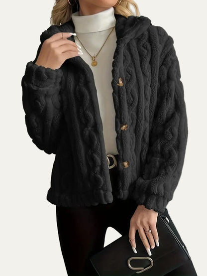 Women’s Textured Fleece Cardigan