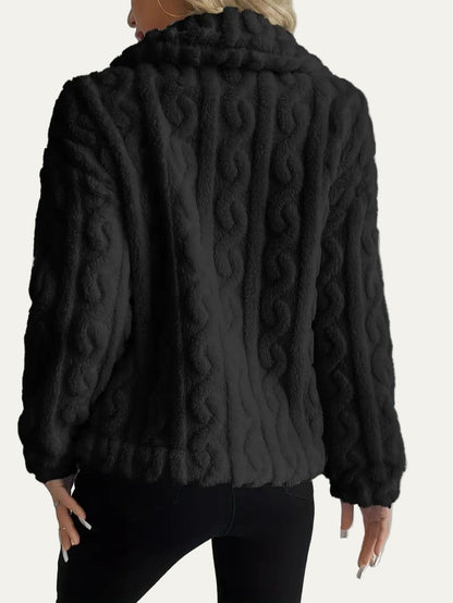 Women’s Textured Fleece Cardigan