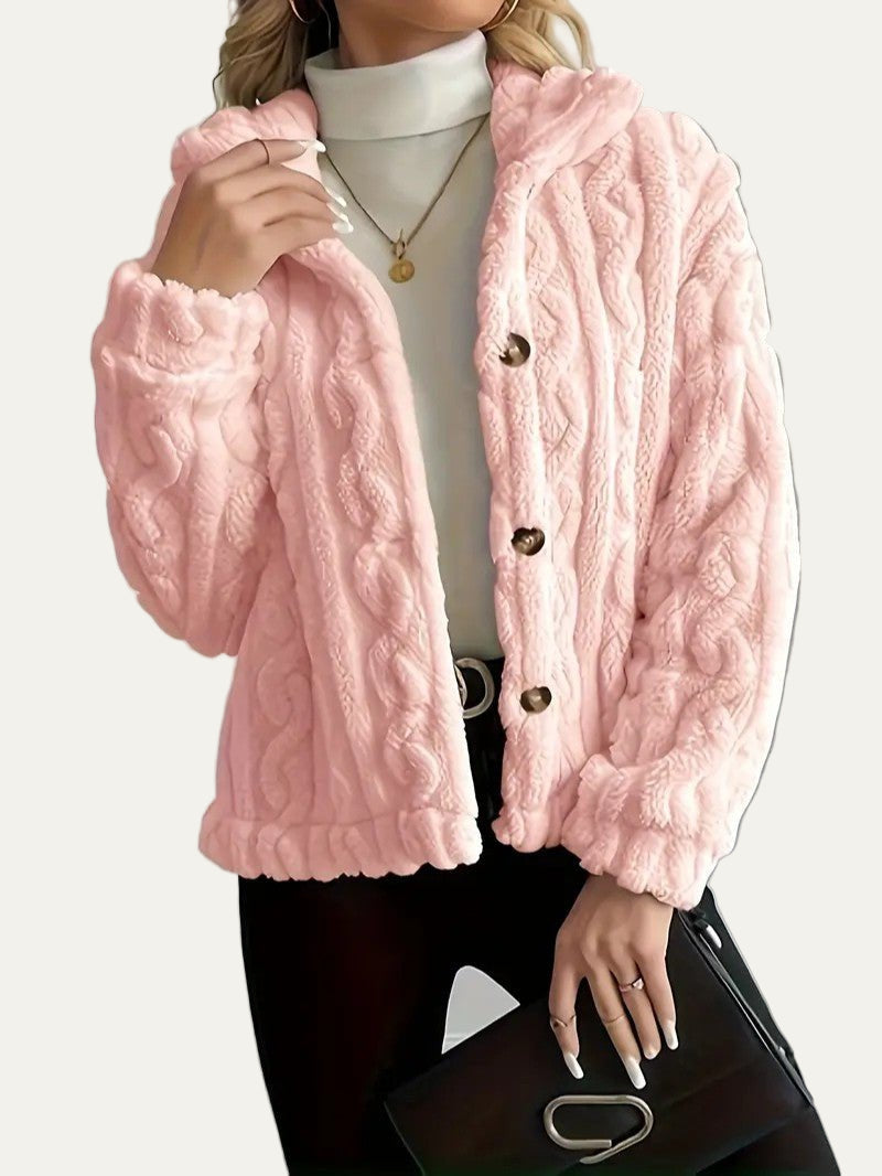Women’s Textured Fleece Cardigan