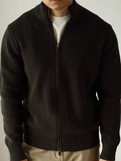 Jacob | Knitted Quarter Zip Men's Jumper