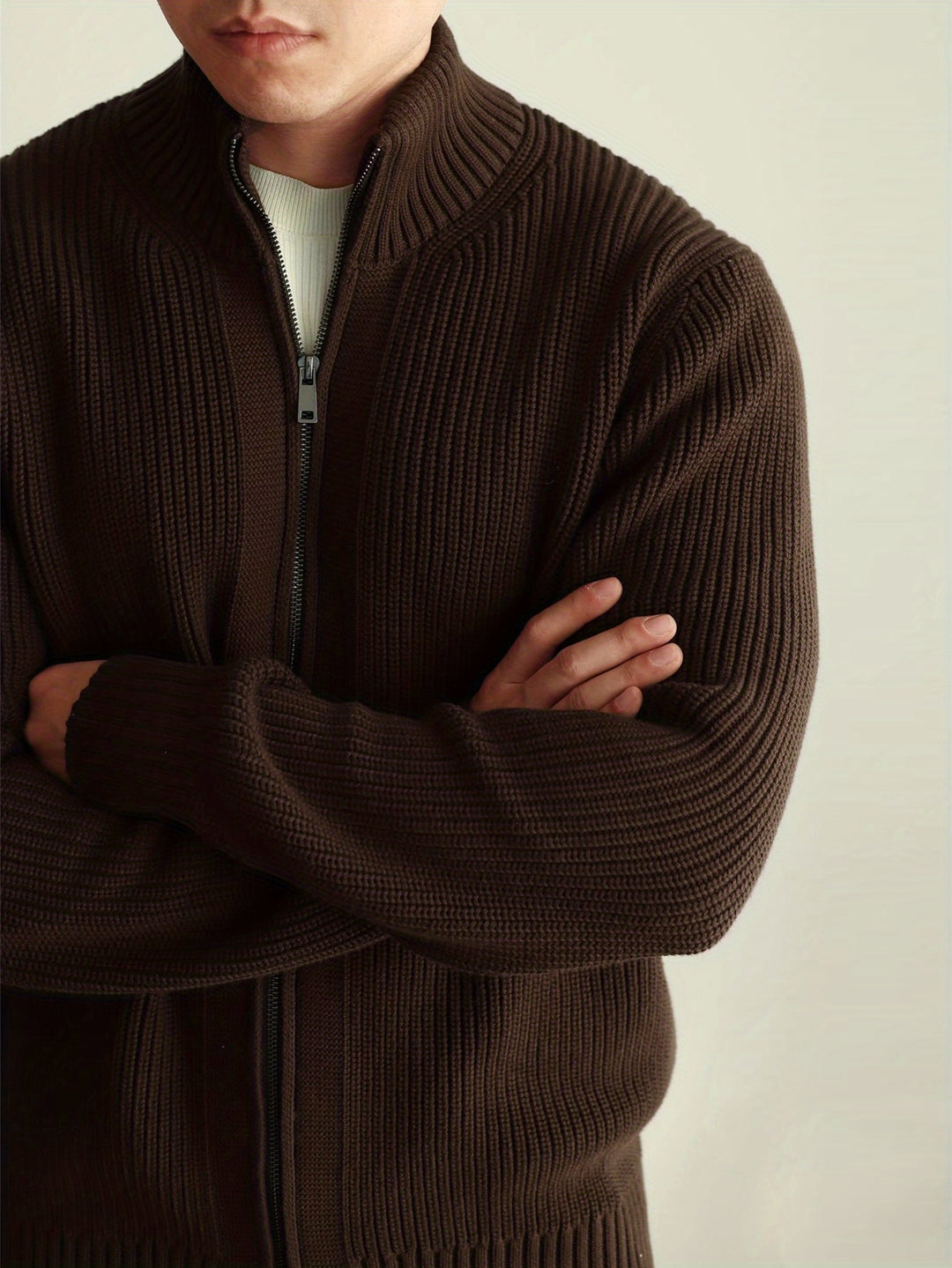 Jacob | Knitted Quarter Zip Men's Jumper