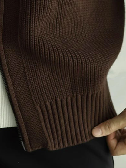 Jacob | Knitted Quarter Zip Men's Jumper