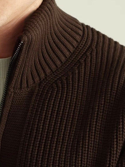 Jacob | Knitted Quarter Zip Men's Jumper