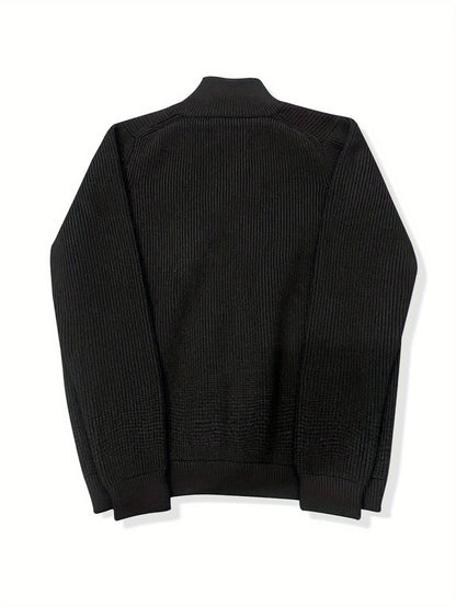 Jacob | Knitted Quarter Zip Men's Jumper