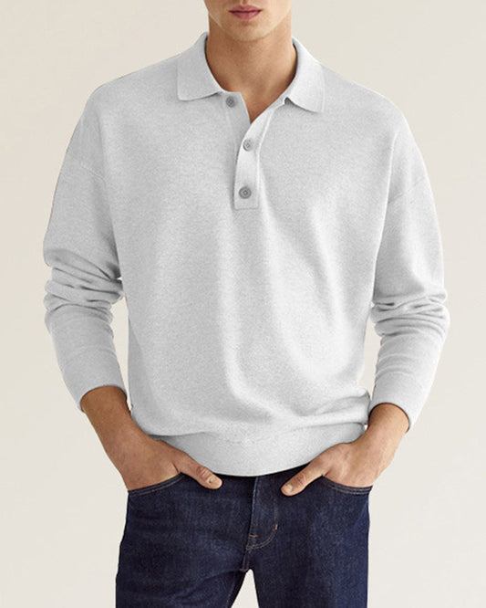 Casual Long-Sleeve Polo Men