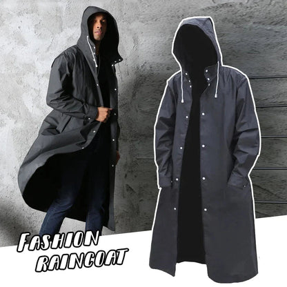 Nicholas - Water-Resistant Rain Coat with Hood