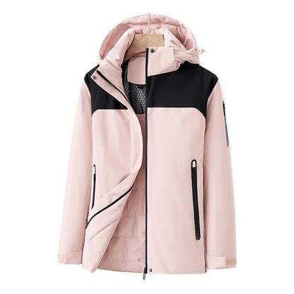 Haley | Women’s Quilted Winter Coat – Elegant Waterproof and Windproof Jacket with Detachable Hood