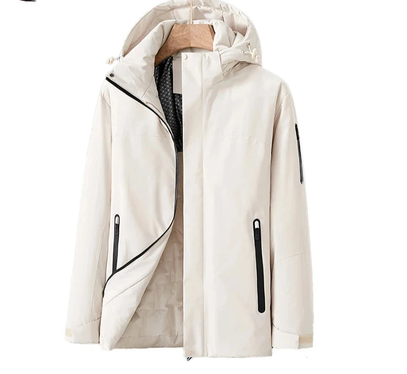 Haley | Women’s Quilted Winter Coat – Elegant Waterproof and Windproof Jacket with Detachable Hood