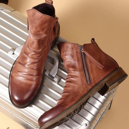 Otis | Zip Leather Men's Boots