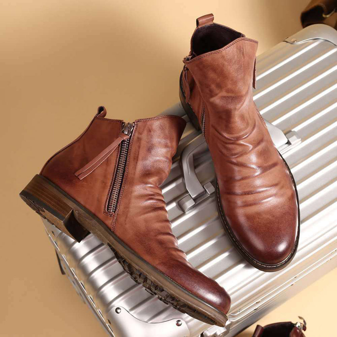 Otis | Zip Leather Men's Boots
