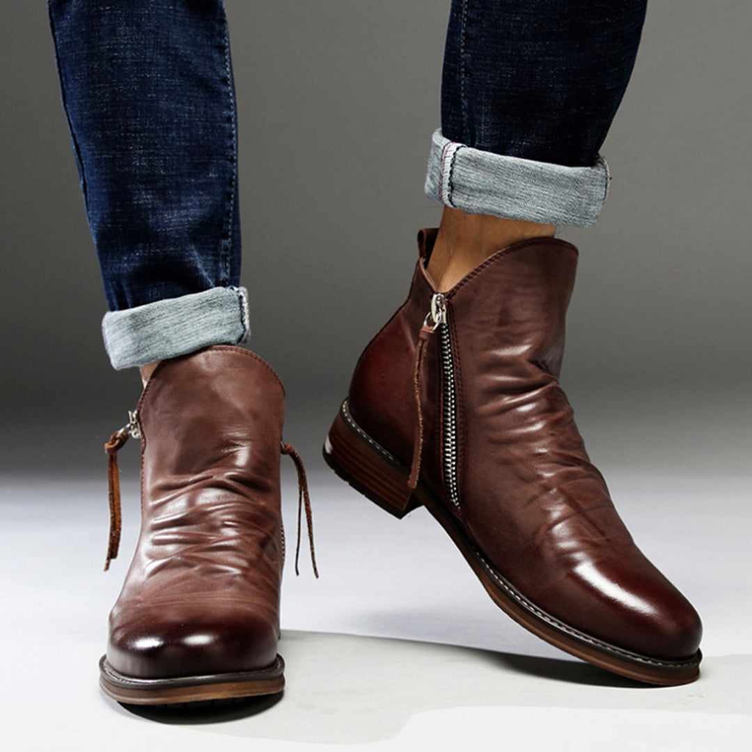 Otis | Zip Leather Men's Boots