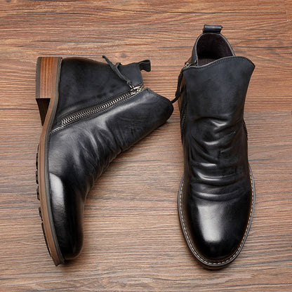 Otis | Zip Leather Men's Boots