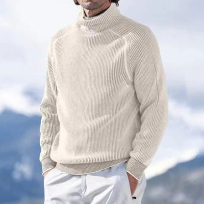 Elegant cashmere turtleneck sweater for stylish appearances