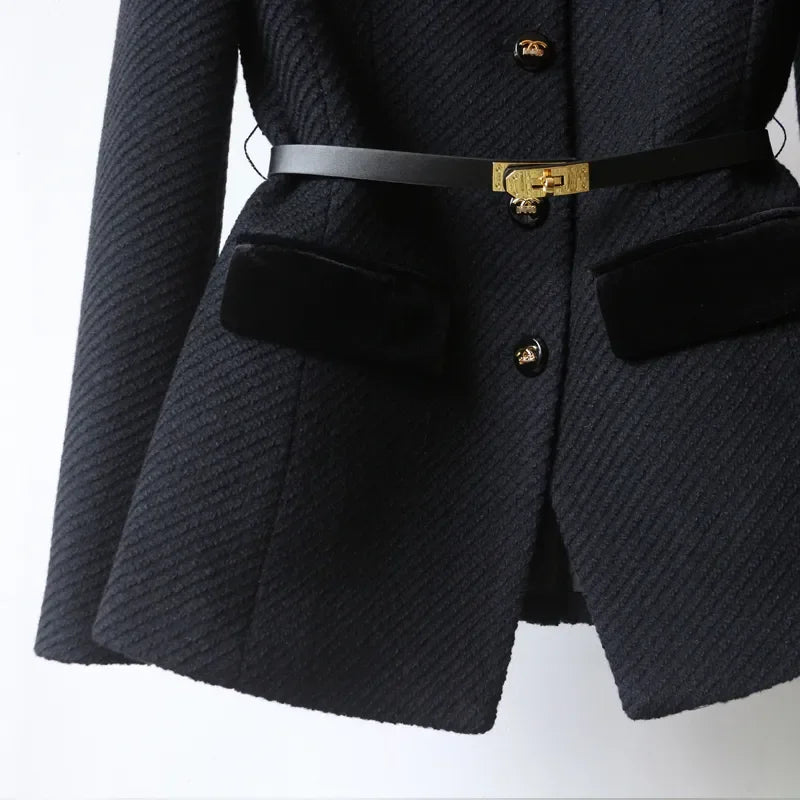 Marina | Timeless Women's Wool Coat – Mid-Length Elegance & Warmth