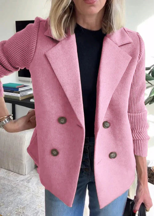 Clara | Chic Double-Breasted Coat for Women – Warm Winter Elegance