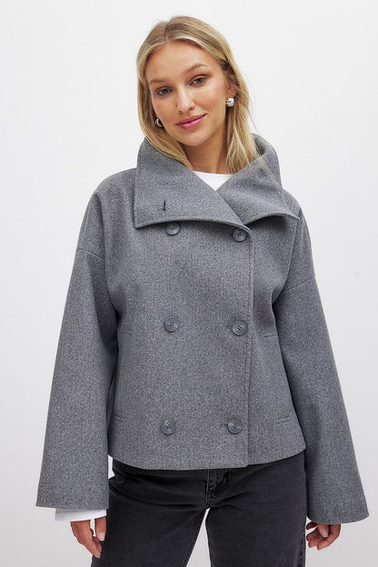 Elise | Luxury Double-Breasted Short Coat
