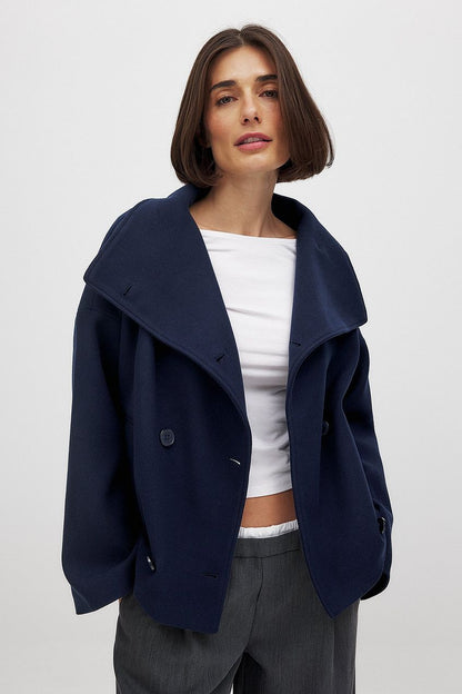 Elise | Luxury Double-Breasted Short Coat