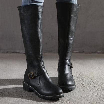 Elizabeth | Classic Buckle Women's Knee High Boots