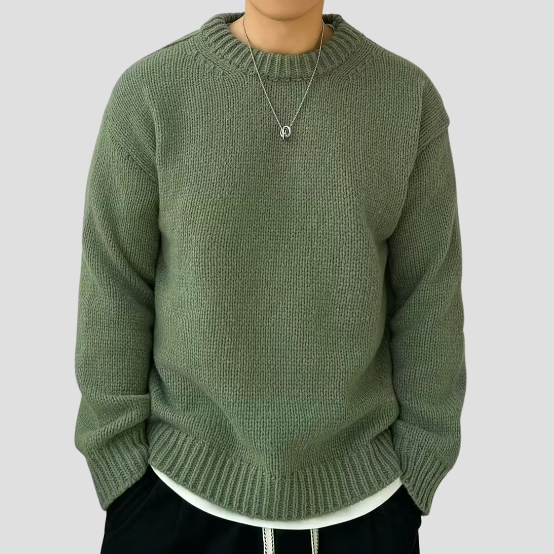 Men’s Chunky Knit Crewneck Sweater