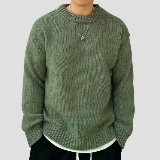 Men’s Chunky Knit Crewneck Sweater