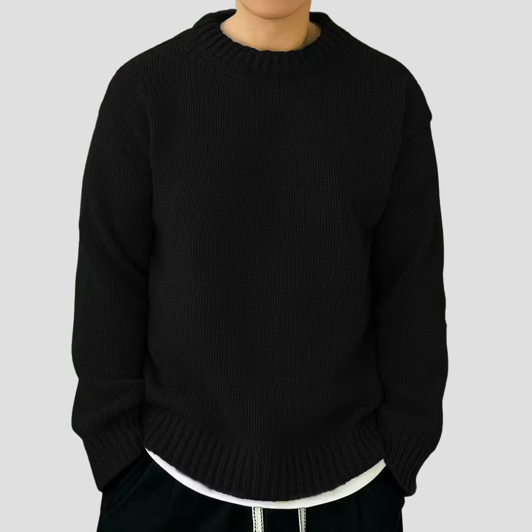 Men’s Chunky Knit Crewneck Sweater