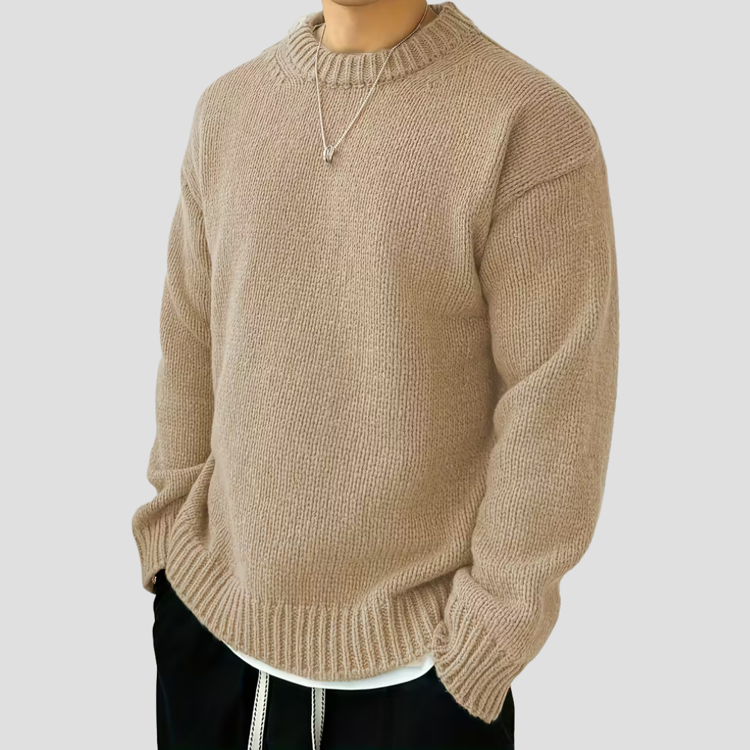 Men’s Chunky Knit Crewneck Sweater