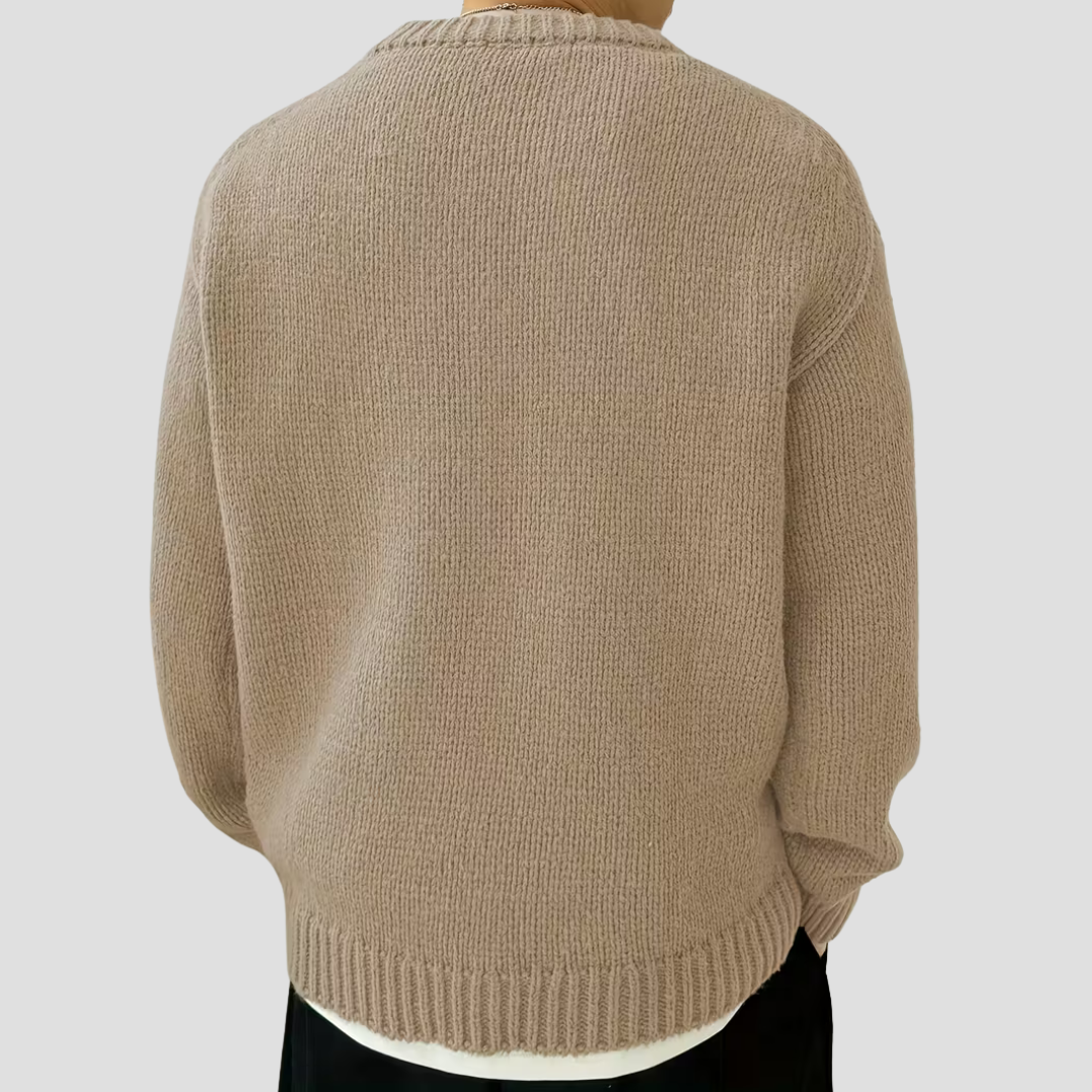 Men’s Chunky Knit Crewneck Sweater