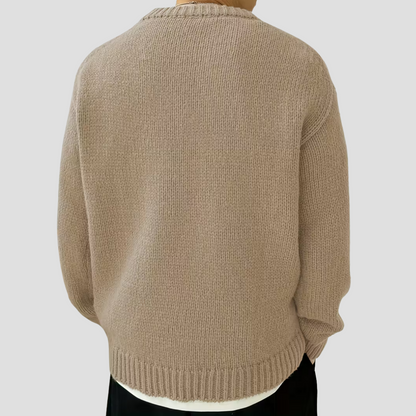 Men’s Chunky Knit Crewneck Sweater