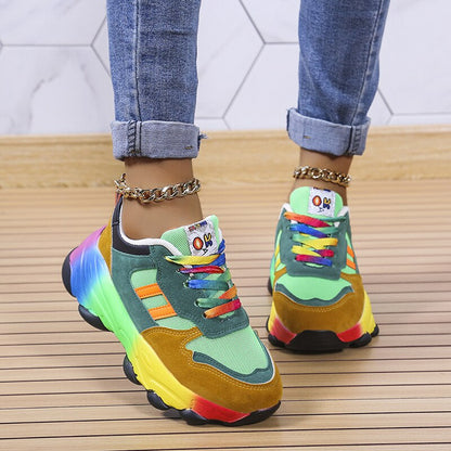 Elvina Sneakers | Rainbow Orthopedic Sneakers