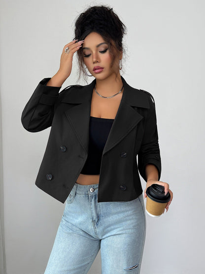 Emilia | Knitted Slim Fit Coat with Buttons
