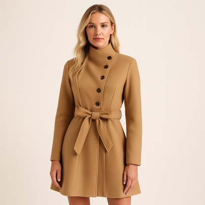 Emily | Luxurious Milky White Women's Coat with Refined Elegance