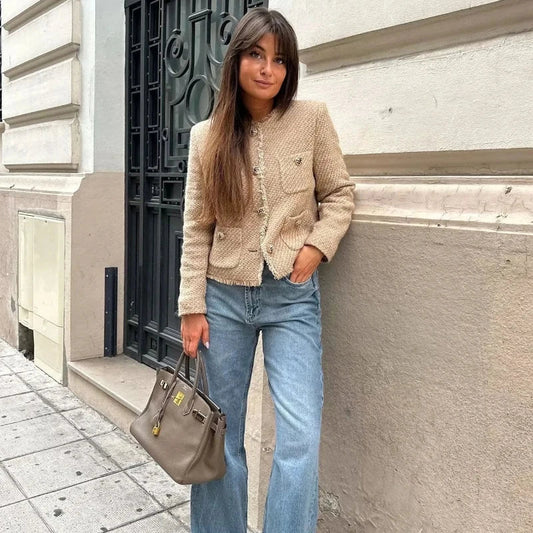 Ursela | Trendy Cropped Women's Jacket for Fall and Winter Comfort