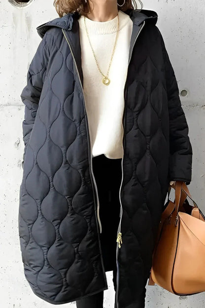 Helena | Stylish Lightweight Long Puffer Coat - Effortless Warmth & Modern Style