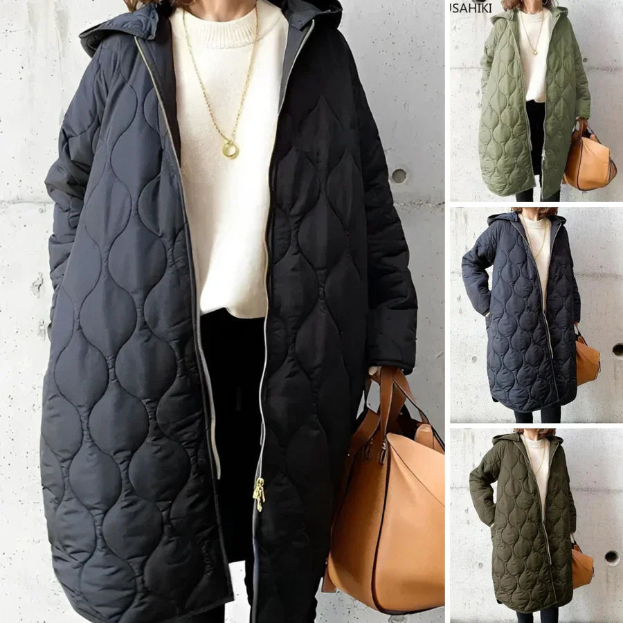 Helena | Stylish Lightweight Long Puffer Coat - Effortless Warmth & Modern Style