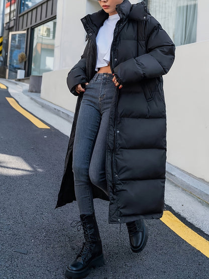 Nivara | Cozy Black Puffer Jacket for Women with Winter Insulation