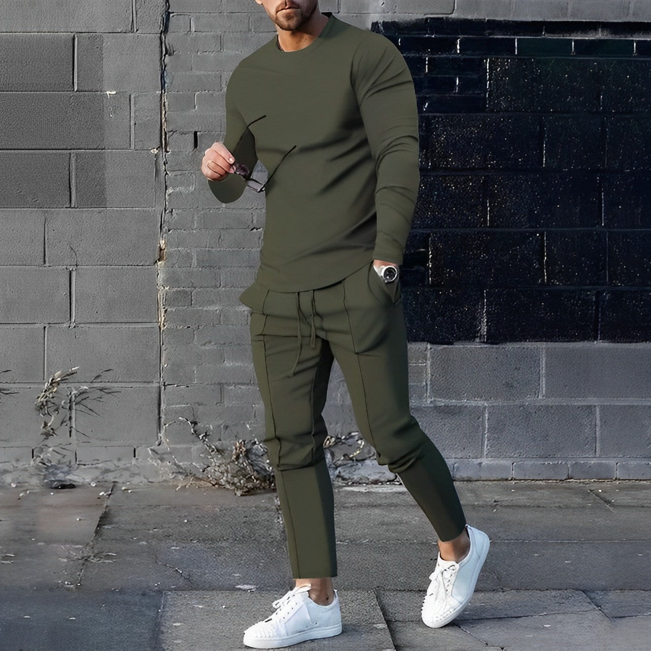Comfortable 2-Piece Tracksuit Set for Men