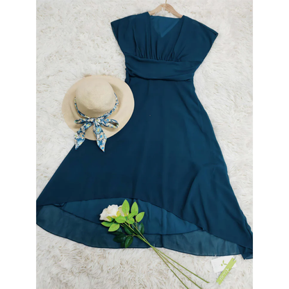 Evelisse – Summer Short Sleeve Midi Dress