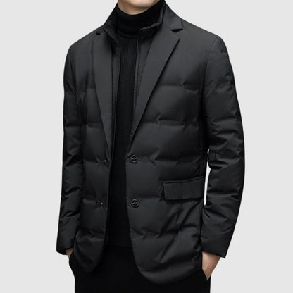 Men’s Hybrid Quilted Two Button Coat