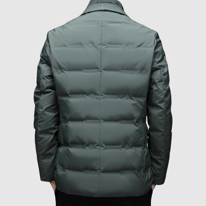 Men’s Hybrid Quilted Two Button Coat
