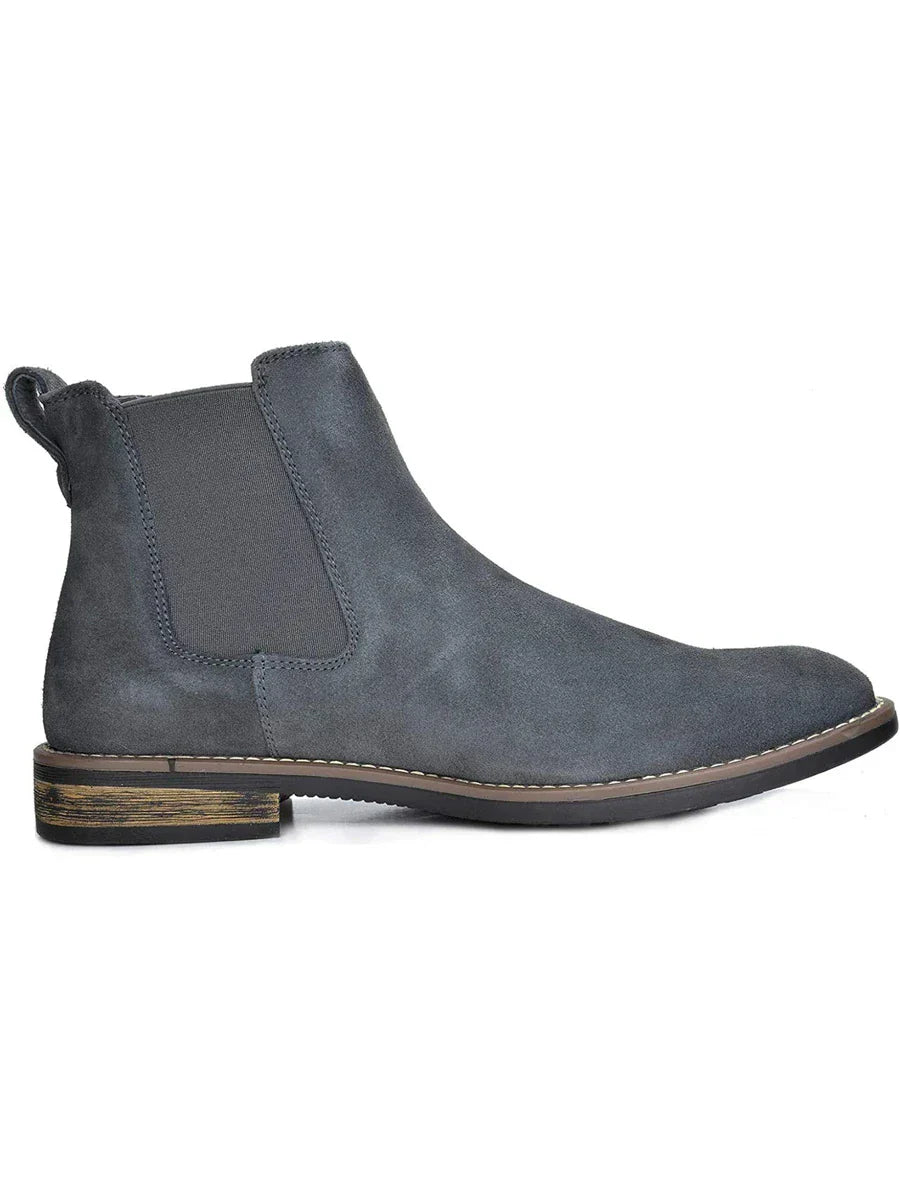 Men’s Rugged Casual Chelsea Boots with Thick Sole