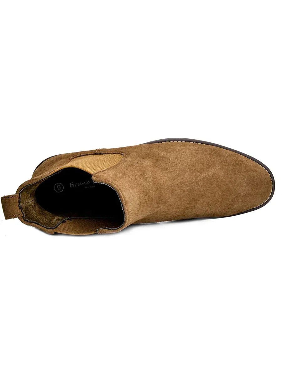 Men’s Rugged Casual Chelsea Boots with Thick Sole